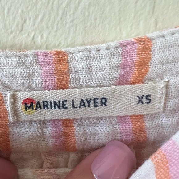 Marine Layer Striped Sundress with pockets - Picture 4 of 4